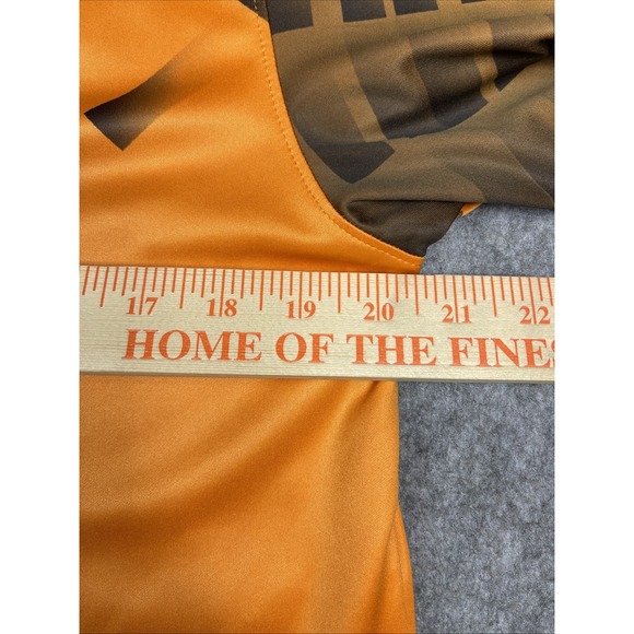 Slazenger Golf Polo Shirt Men Medium Orange Geometric Lightweight Casual Classic - Picture 9 of 10